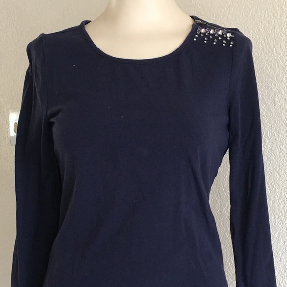 Embellished quarter sleeve top - Picture 1 of 1